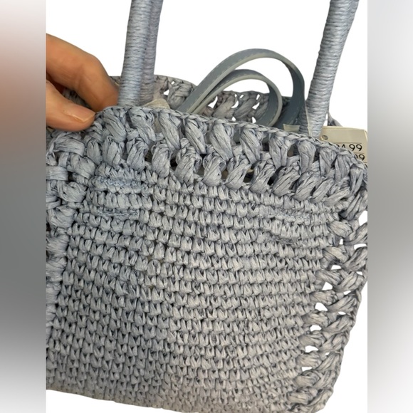 NWT H&M Small Straw Braided Crossbody Bag - Picture 5 of 8